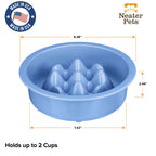 Slow Feeder Dog Bowl, Nine-Peak Non-Skid Two-Cup Design for Flat-Faced and Fast-Eating Dogs source image 37