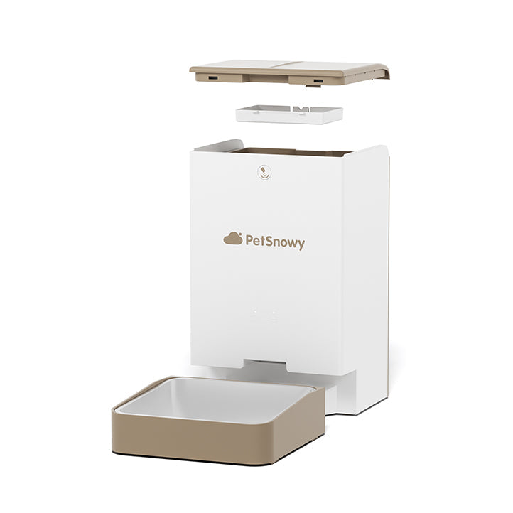 Automatic Cat Feeder, Anti-Clog 1.05-Gallon Dispenser Offering 10 Custom Feeding Schedules source image 37