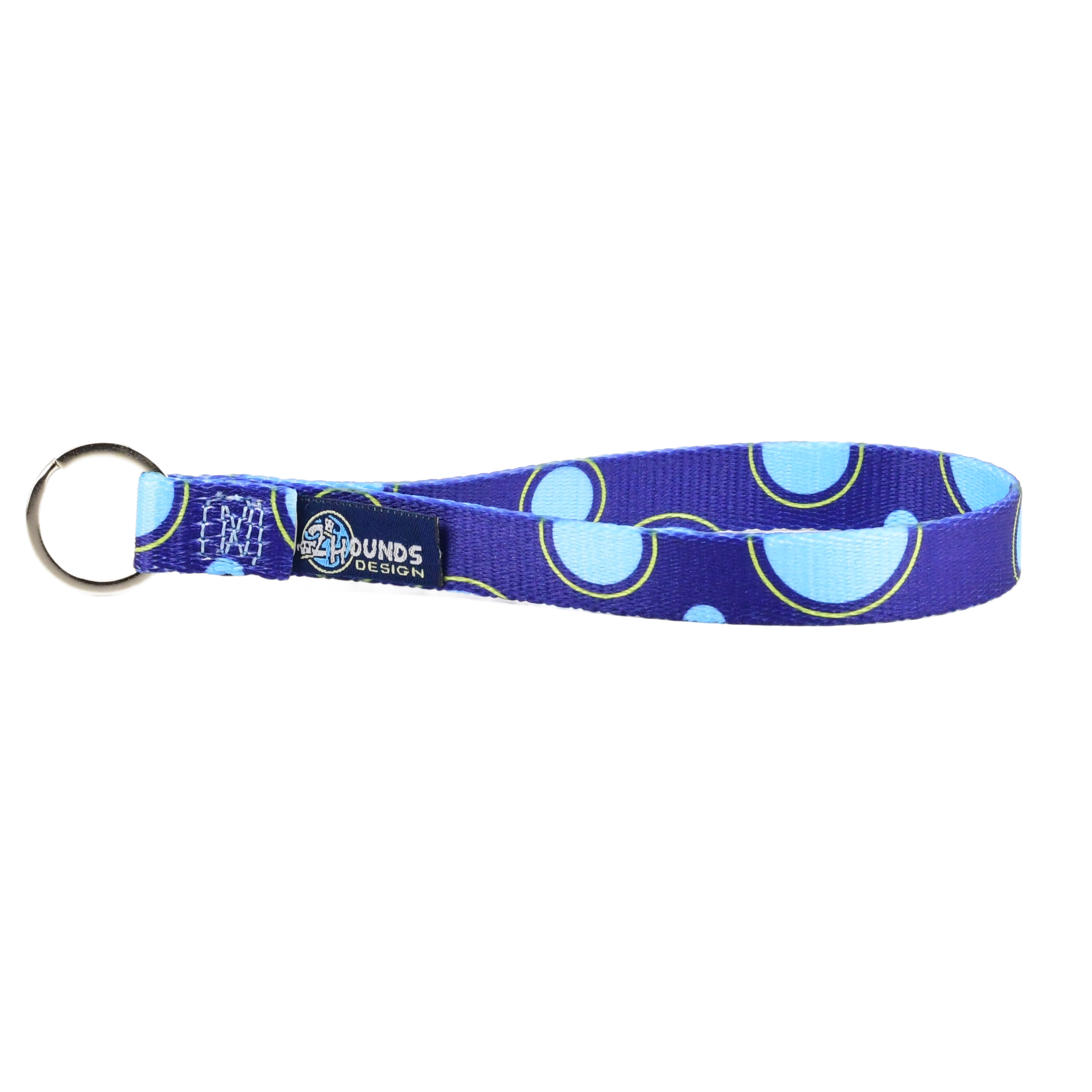 Recycled Webbing Keychain Wristlet Mod Dots