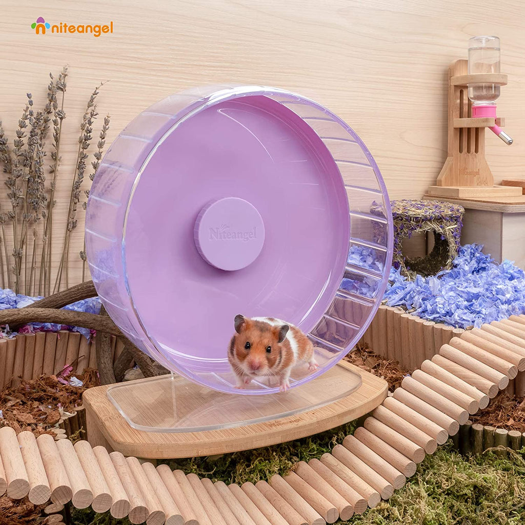 Super-Silent Hamster Exercise Wheel with Adjustable Height and Dual-Bearing Spinner in Four Sizes source image 38