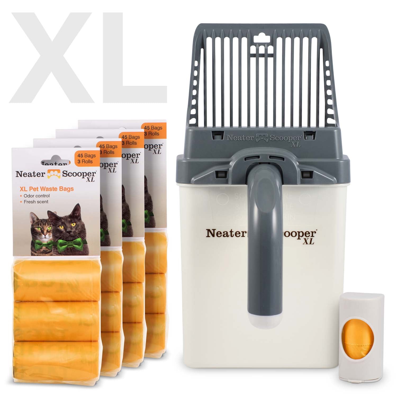 Scoop-to-Bag Cat Litter Scoop for One-Handed Cleanup, Quick-Sift Head and Large-Capacity Bag Bin source image 40
