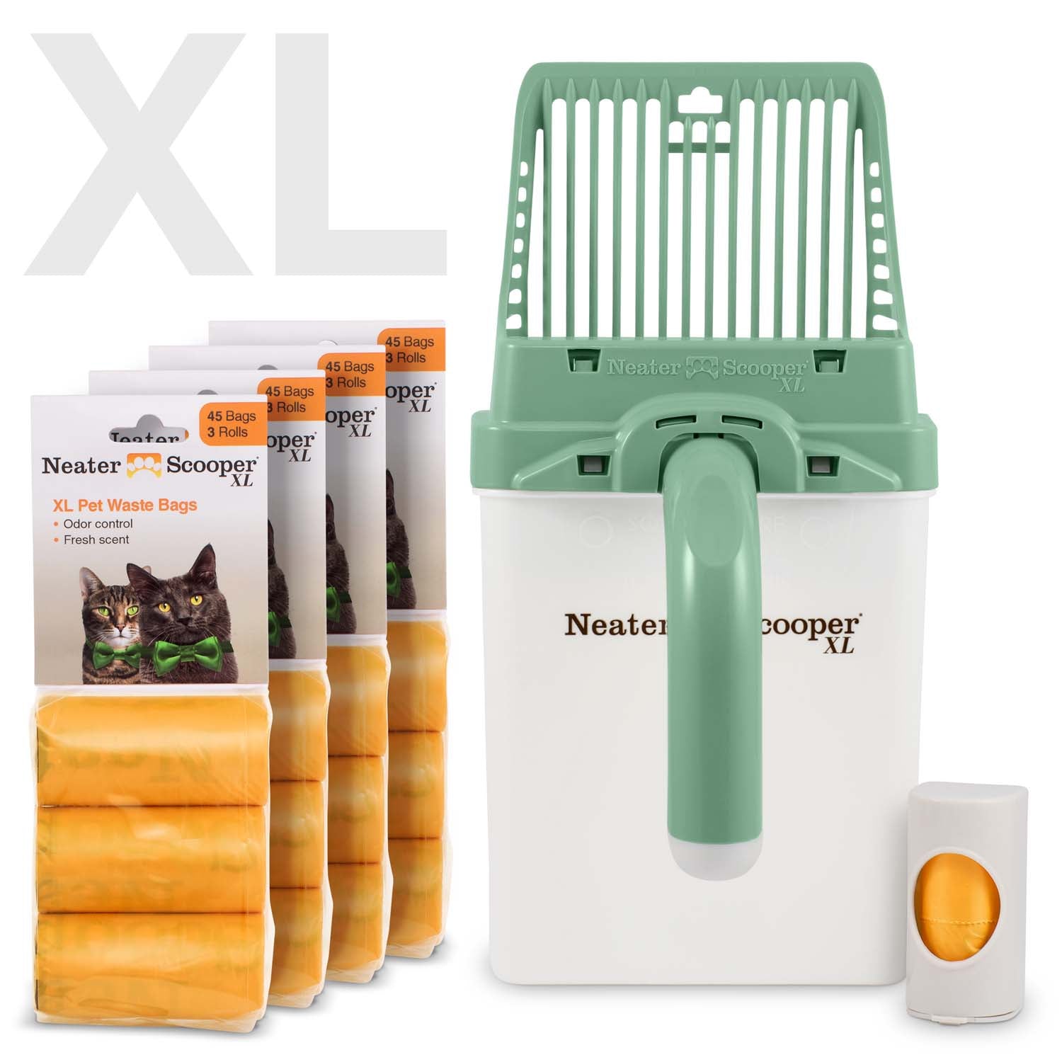 Scoop-to-Bag Cat Litter Scoop for One-Handed Cleanup, Quick-Sift Head and Large-Capacity Bag Bin source image 41