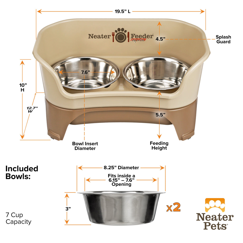 Elevated Mess-Proof Pet Feeding Station, Spill-Containment Design and Dishwasher-Safe Stainless Steel Bowls source image 41