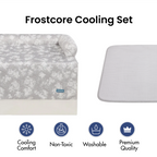 Cooling Dog Bed and Couch Cover Set, Breathable Washable Mat with Non-Slip Base in Multiple Sizes and Patterns source image 42