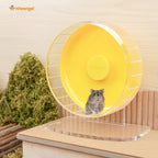 Super-Silent Hamster Exercise Wheel with Adjustable Height and Dual-Bearing Spinner in Four Sizes source image 42
