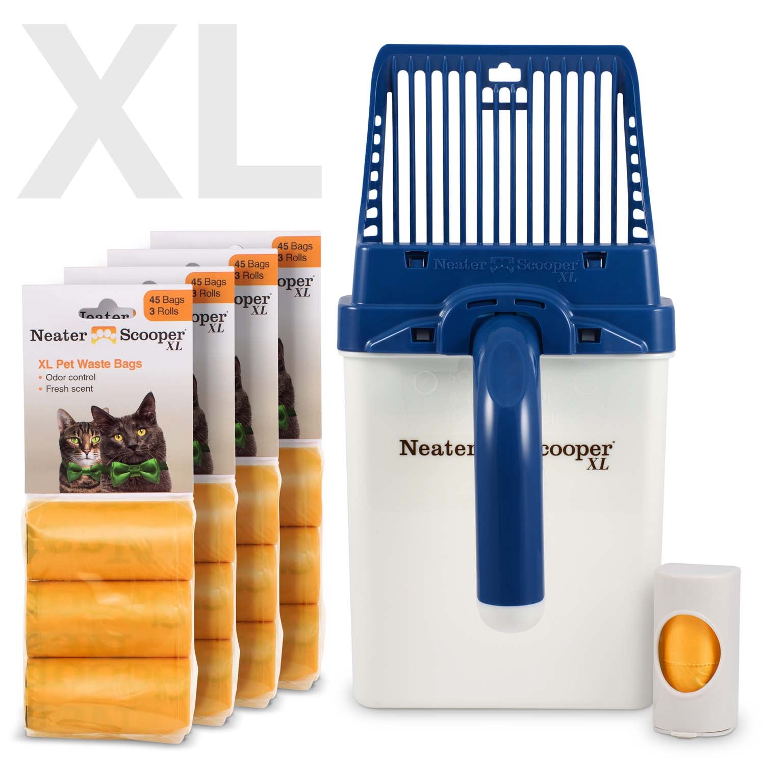Scoop-to-Bag Cat Litter Scoop for One-Handed Cleanup, Quick-Sift Head and Large-Capacity Bag Bin source image 43