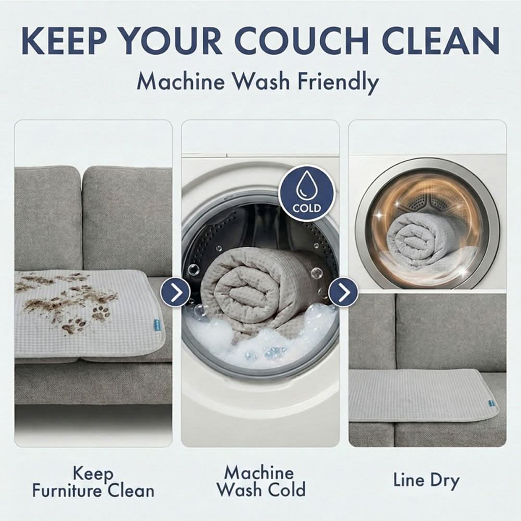 Cooling Dog Bed and Couch Cover Set, Breathable Washable Mat with Non-Slip Base in Multiple Sizes and Patterns source image 43