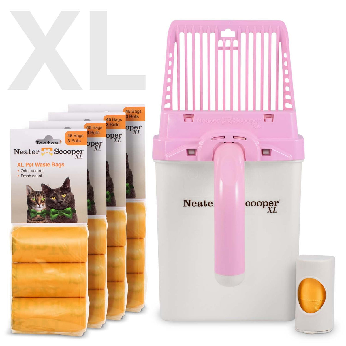 Scoop-to-Bag Cat Litter Scoop for One-Handed Cleanup, Quick-Sift Head and Large-Capacity Bag Bin source image 44