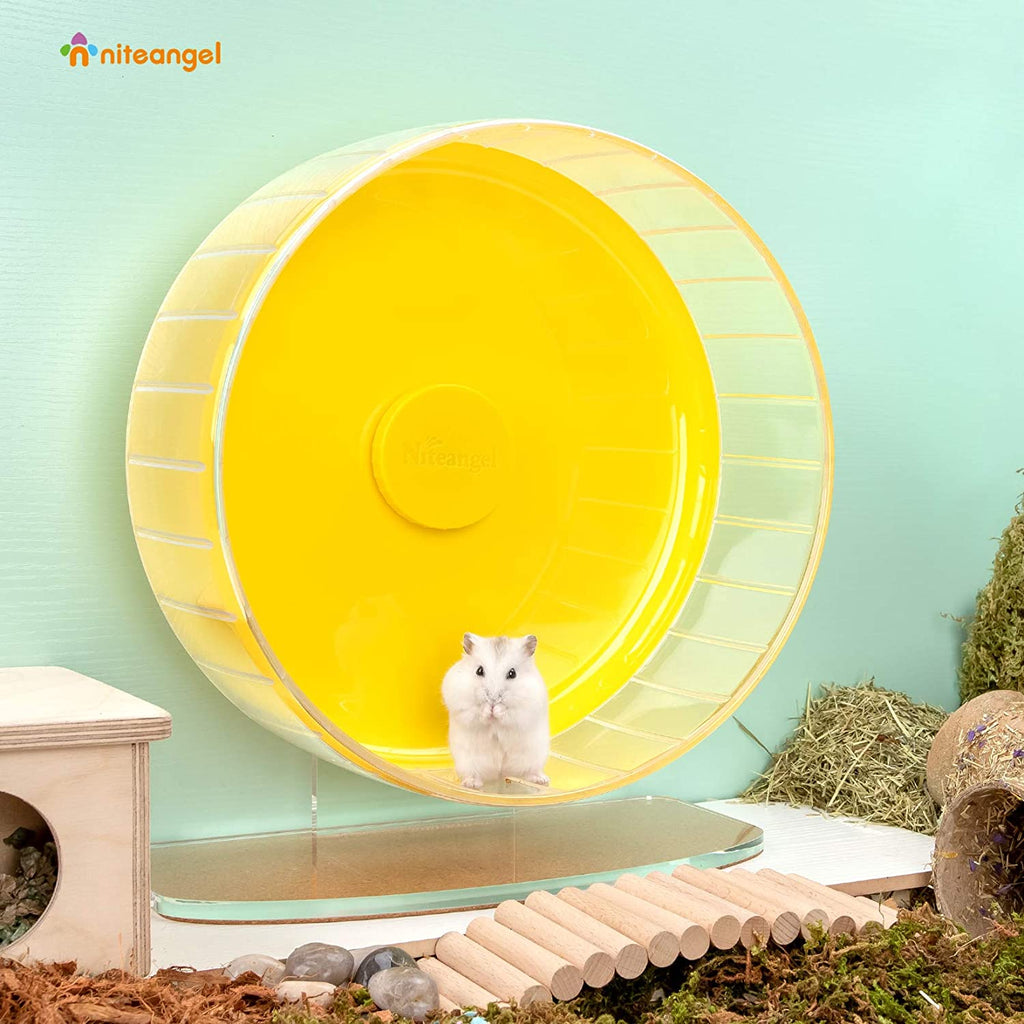 Super-Silent Hamster Exercise Wheel with Adjustable Height and Dual-Bearing Spinner in Four Sizes source image 44
