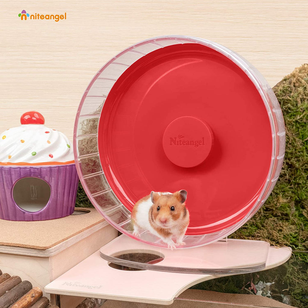 Super-Silent Hamster Exercise Wheel with Adjustable Height and Dual-Bearing Spinner in Four Sizes source image 46