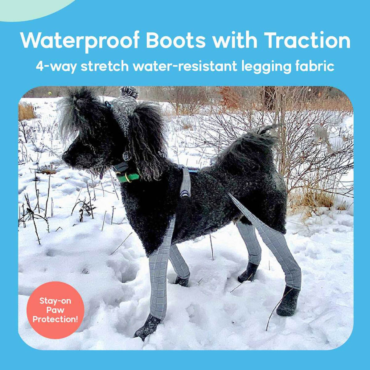 Waterproof Dog Boot Leggings for Winter Walks, Seam-Free TPE Paw Covers and Full-Leg Protection source image 47