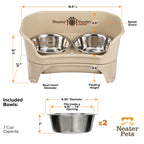 Elevated Mess-Proof Pet Feeding Station, Spill-Containment Design and Dishwasher-Safe Stainless Steel Bowls source image 47