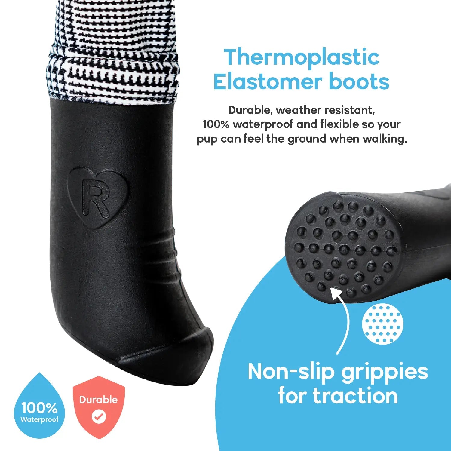 Waterproof Dog Boot Leggings for Winter Walks, Seam-Free TPE Paw Covers and Full-Leg Protection source image 48