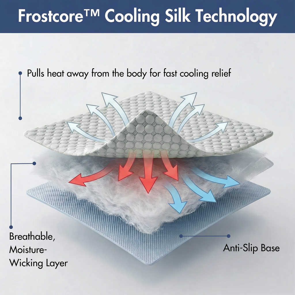 Cooling Dog Bed and Couch Cover Set, Breathable Washable Mat with Non-Slip Base in Multiple Sizes and Patterns source image 48