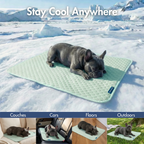 Cooling Dog Bed and Couch Cover Set, Breathable Washable Mat with Non-Slip Base in Multiple Sizes and Patterns source image 49