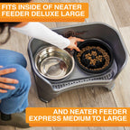 Slow Feeder Dog Bowl, Nine-Peak Non-Skid Two-Cup Design for Flat-Faced and Fast-Eating Dogs source image 49
