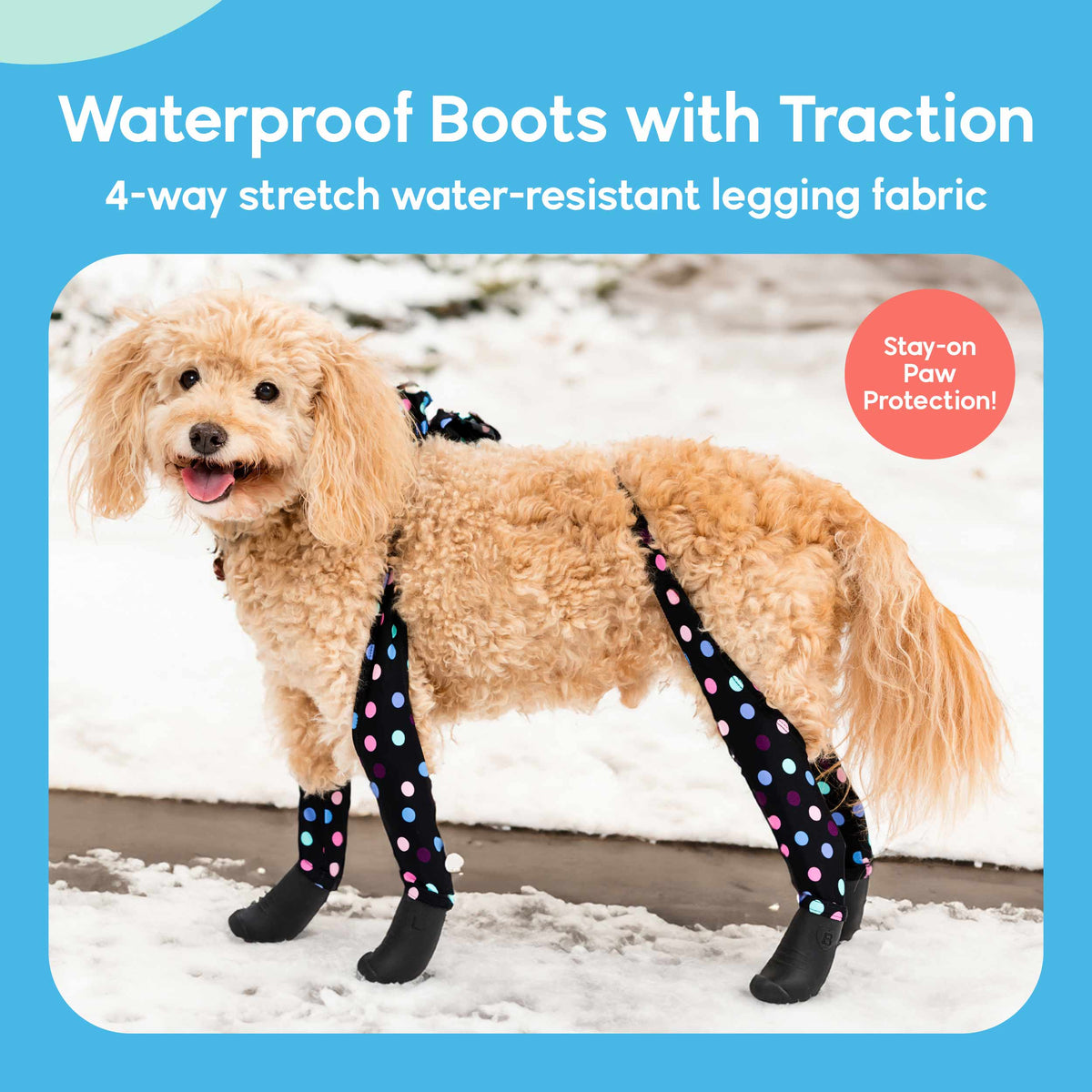 Waterproof Dog Boot Leggings for Winter Walks, Seam-Free TPE Paw Covers and Full-Leg Protection source image 52