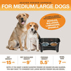 Elevated Mess-Proof Pet Feeding Station, Spill-Containment Design and Dishwasher-Safe Stainless Steel Bowls source image 52