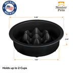 Slow Feeder Dog Bowl, Nine-Peak Non-Skid Two-Cup Design for Flat-Faced and Fast-Eating Dogs source image 55