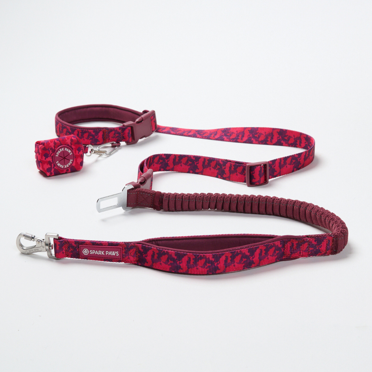 Hands-Free Dog Leash and Waste Bag Holder Set, Bungee Control and Dual Handles for Everyday Walks source image 56