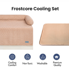 Cooling Dog Bed and Couch Cover Set, Breathable Washable Mat with Non-Slip Base in Multiple Sizes and Patterns source image 57