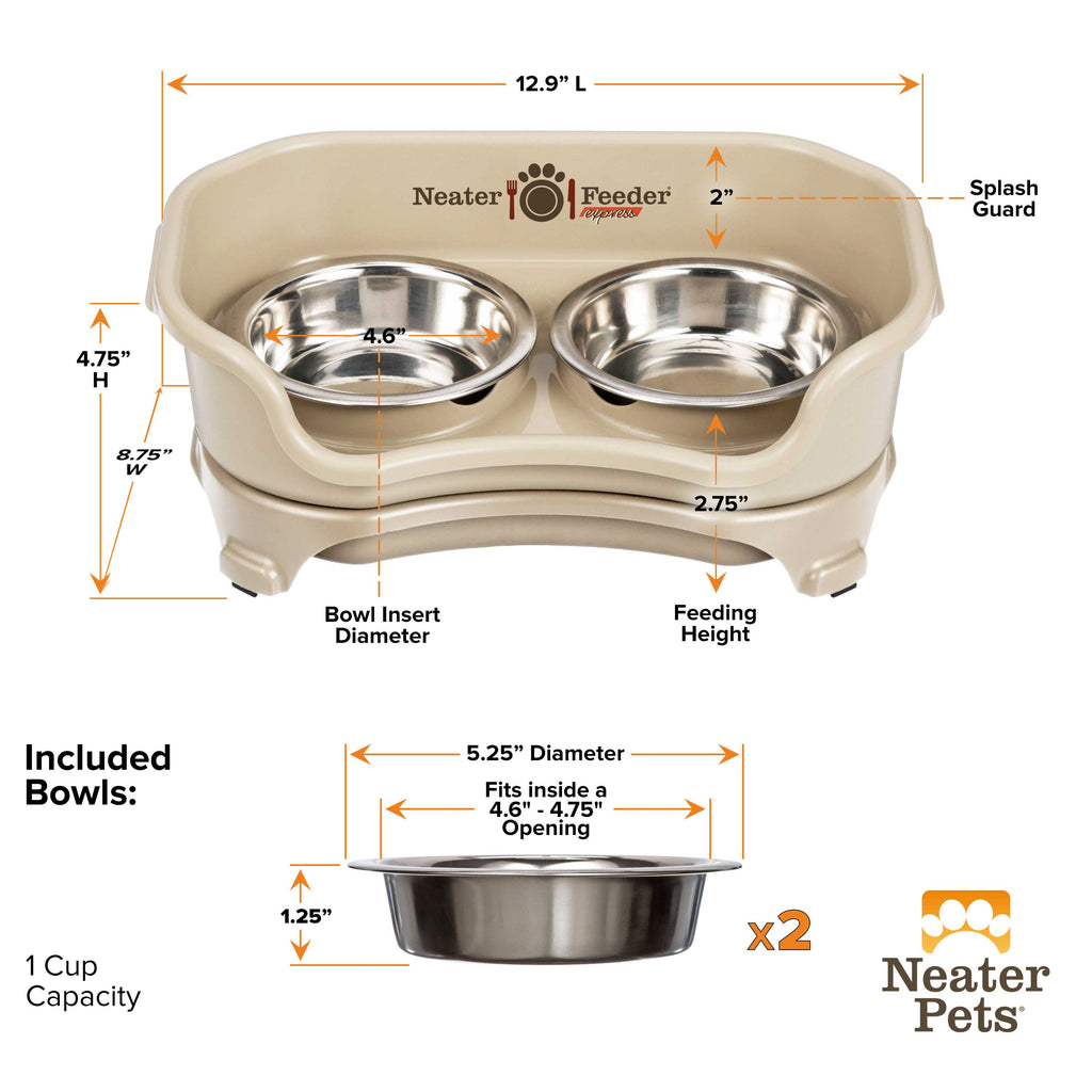 Elevated Mess-Proof Pet Feeding Station, Spill-Containment Design and Dishwasher-Safe Stainless Steel Bowls source image 68