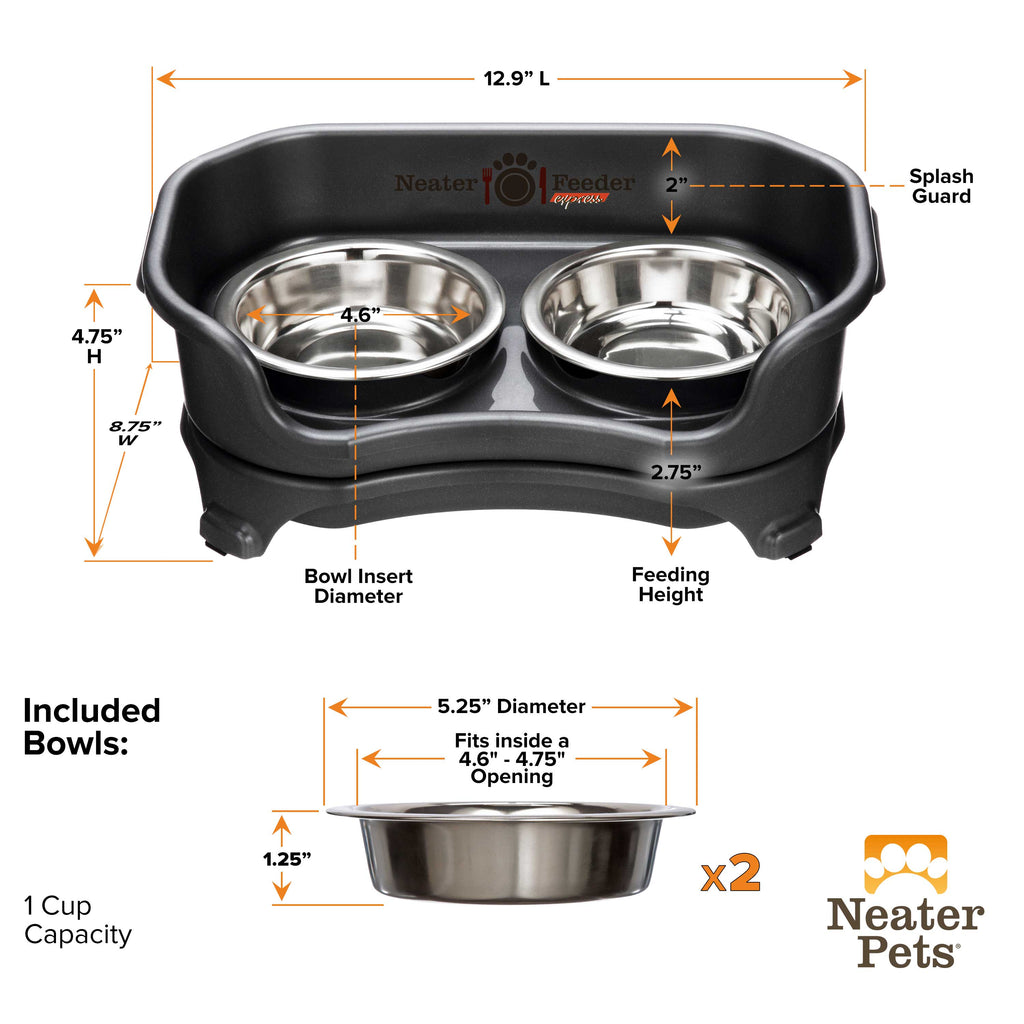 Elevated Mess-Proof Pet Feeding Station, Spill-Containment Design and Dishwasher-Safe Stainless Steel Bowls source image 73