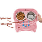 Elevated Mess-Proof Pet Feeding Station, Spill-Containment Design and Dishwasher-Safe Stainless Steel Bowls source image 76