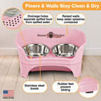 Elevated Mess-Proof Pet Feeding Station, Spill-Containment Design and Dishwasher-Safe Stainless Steel Bowls source image 82