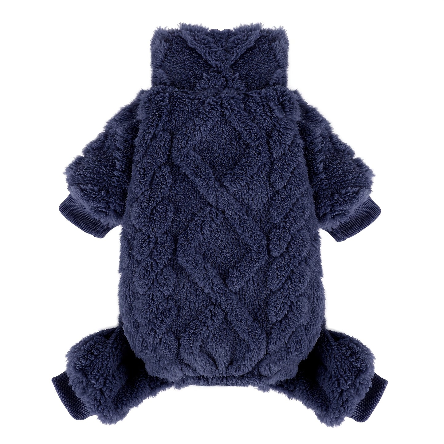 Fleece Dog Sweater Turtleneck Jumpsuit for Small Dogs & Cats 1-15 lbs - Soft Warm Winter Puppy Pajamas Onesie, Machine Washable Open Belly Pet Clothes for Girls, XXS-M, 6 Colors