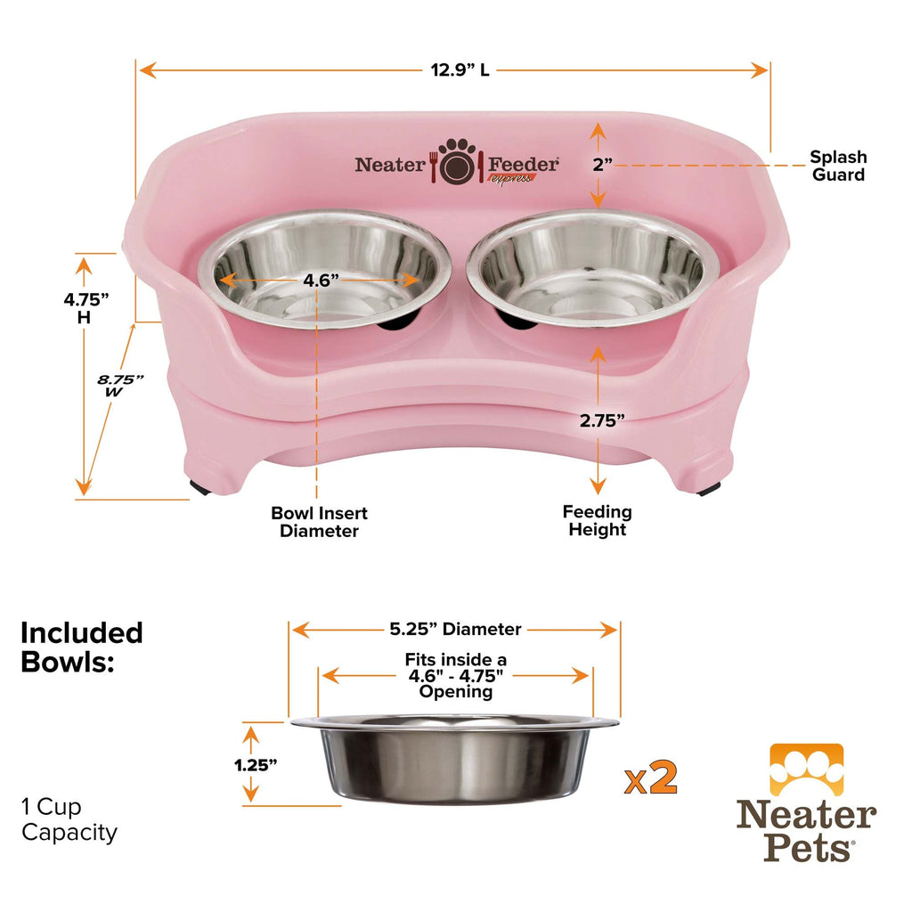 Elevated Mess-Proof Pet Feeding Station, Spill-Containment Design and Dishwasher-Safe Stainless Steel Bowls source image 86