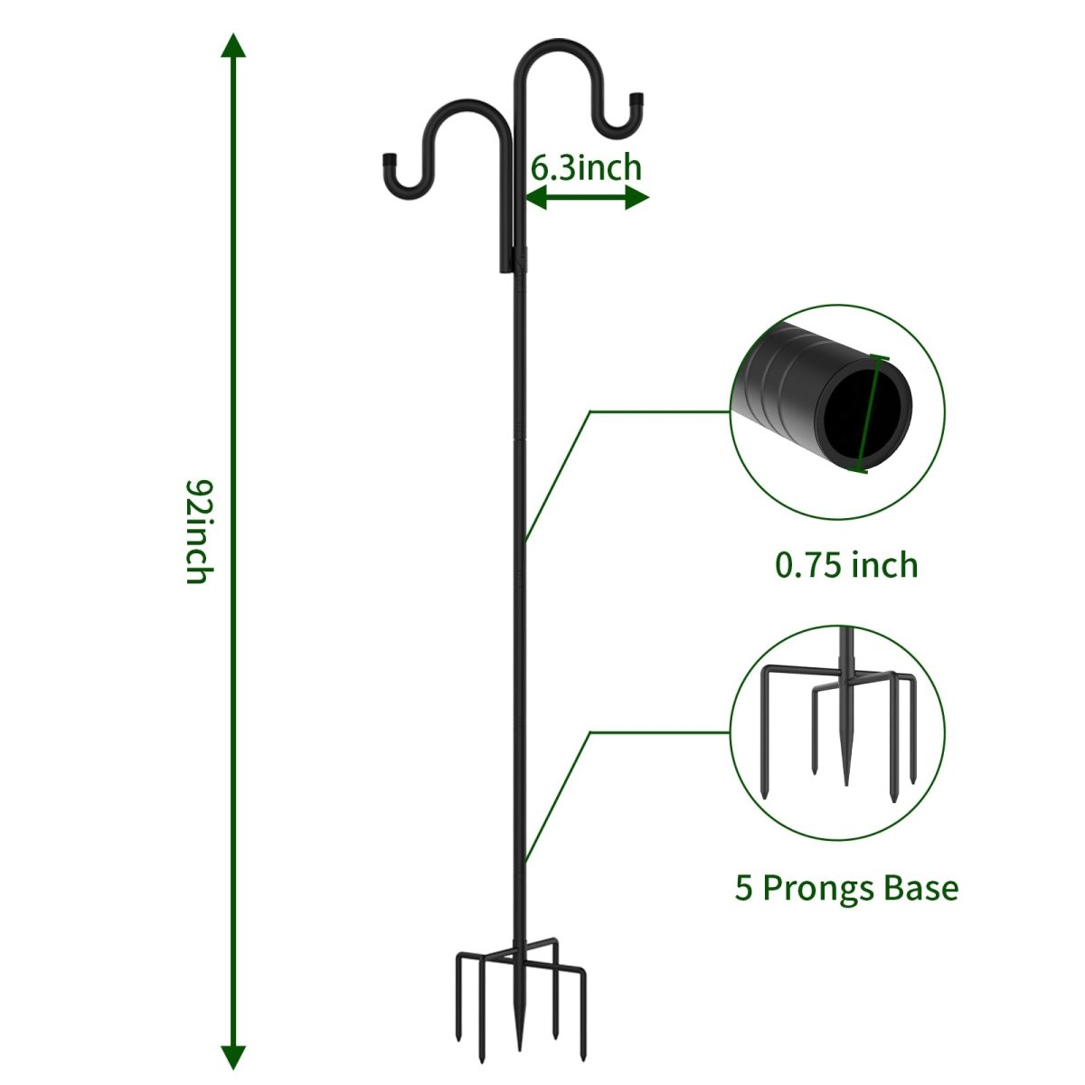 Double Shepherd Hook Pole product image 4
