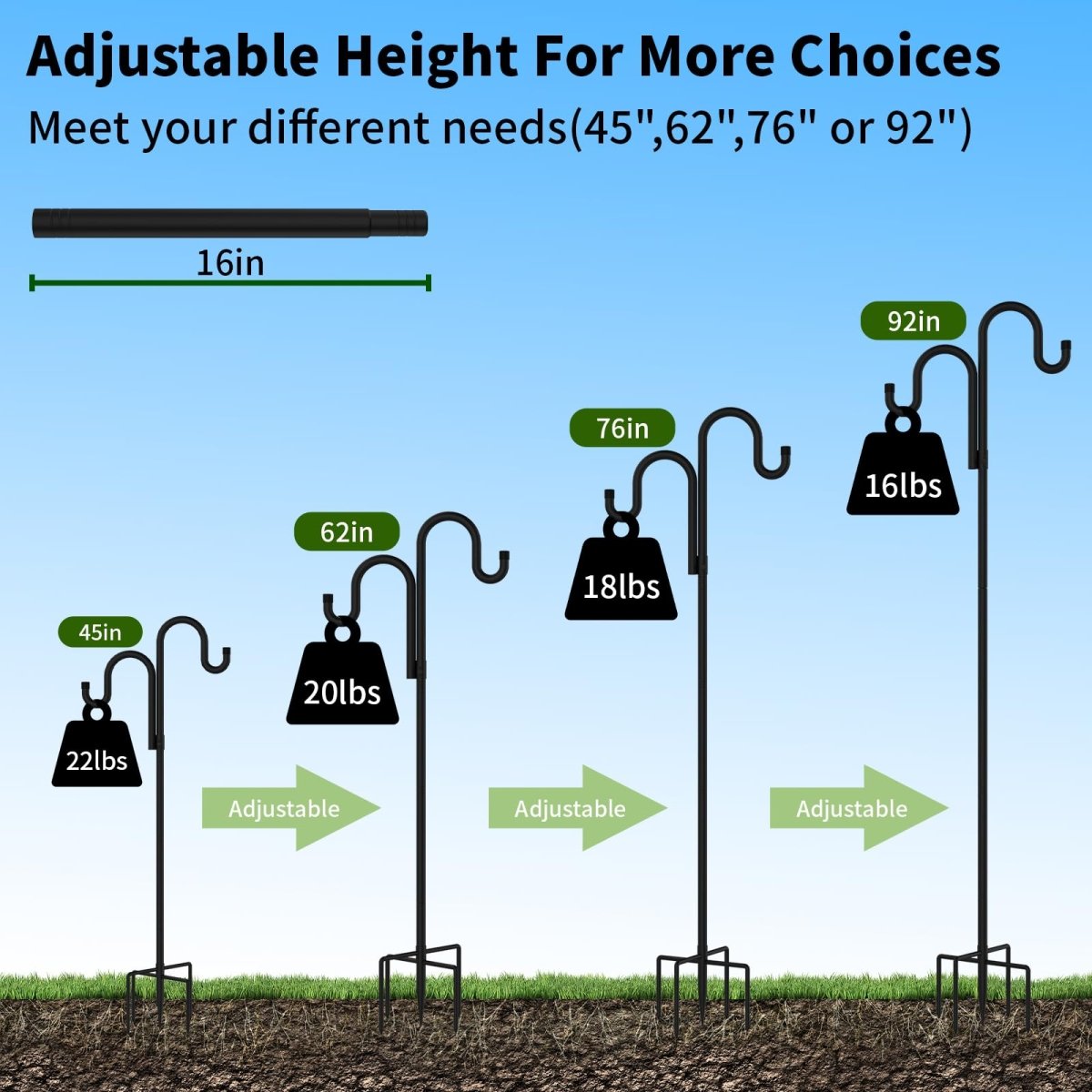 Double Shepherd Hook Pole product image 7