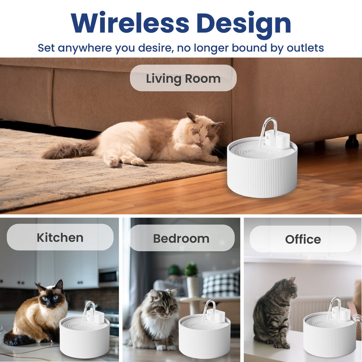 Ceramic Cat Water Fountain product image 5