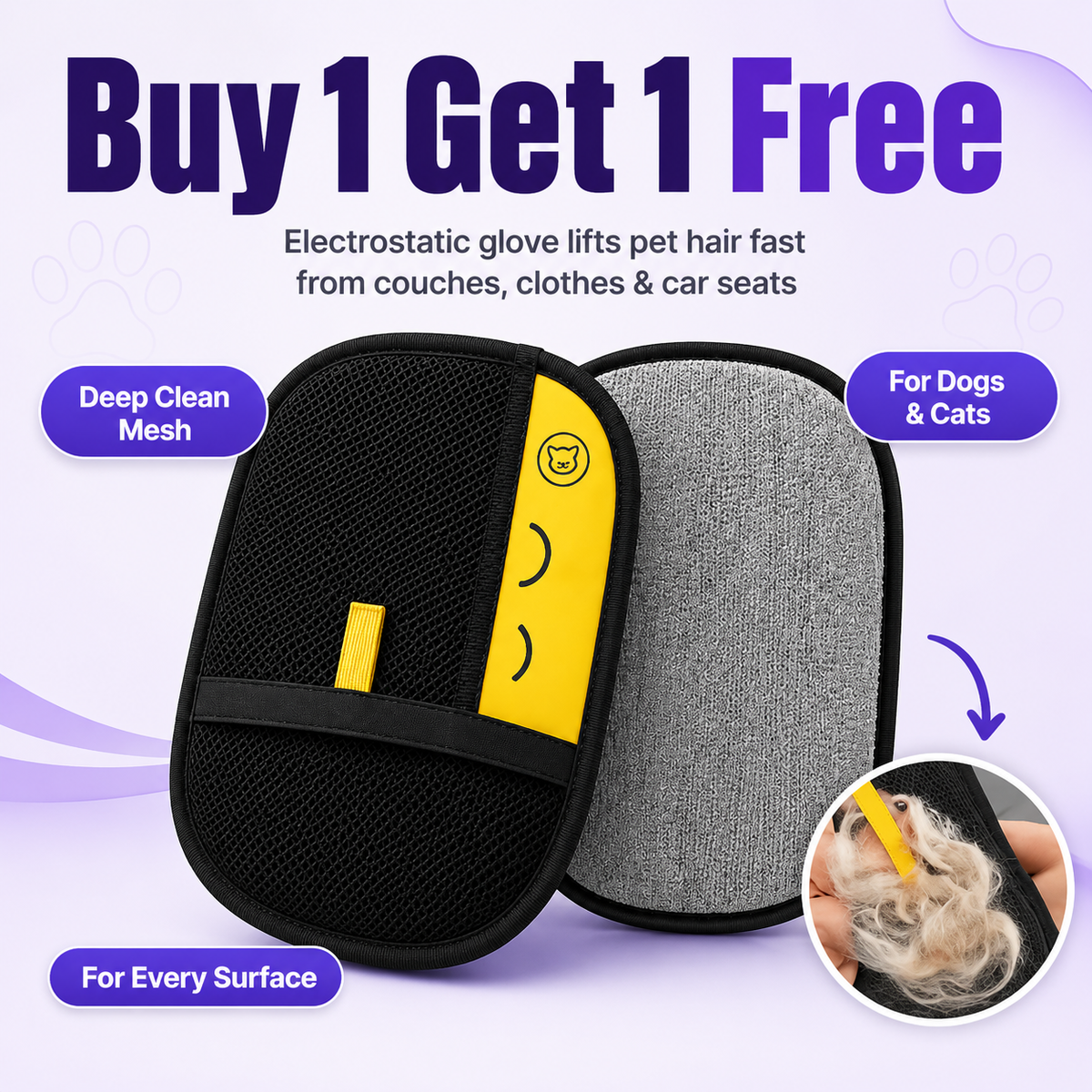 Pet Hair Remover Glove product image 1