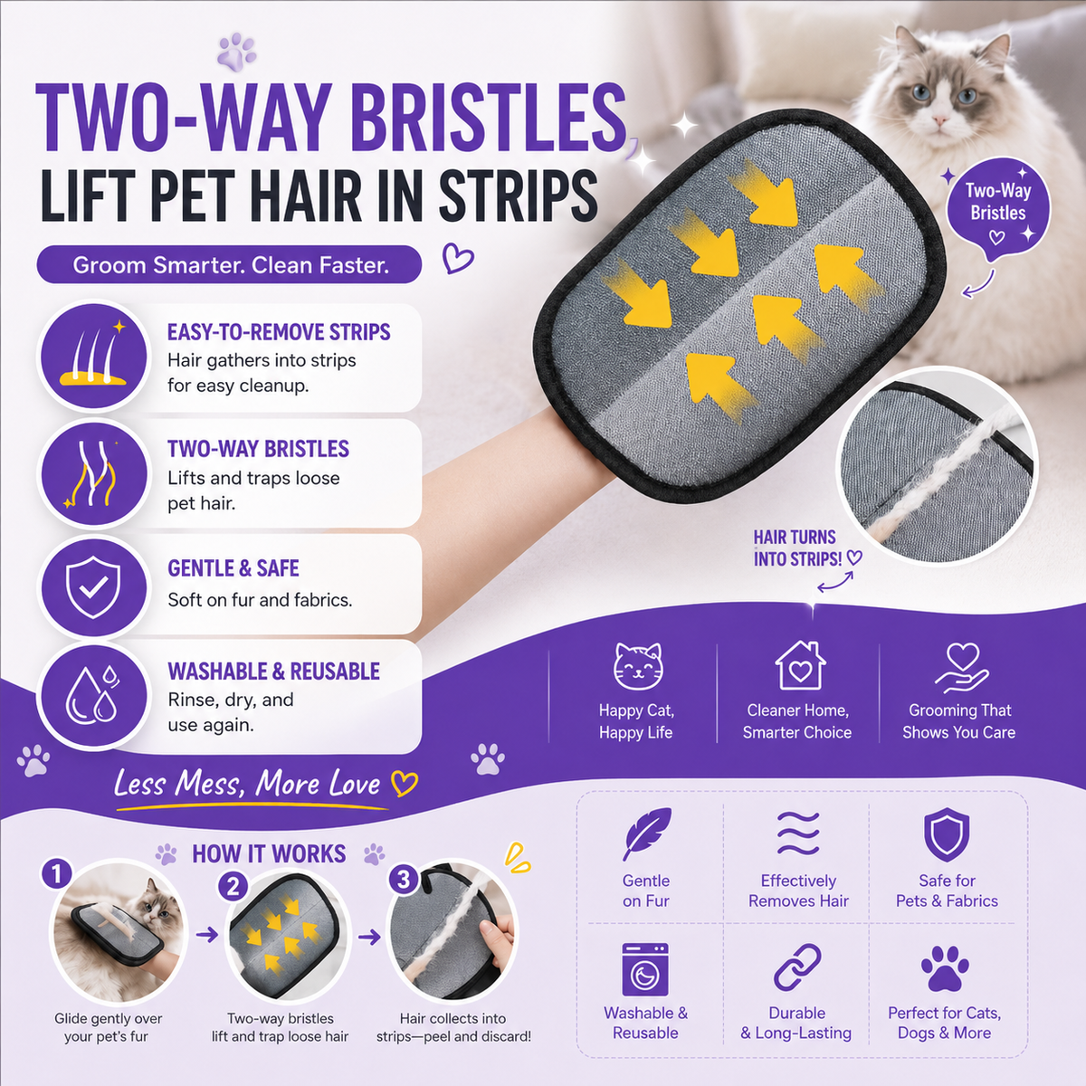 Pet Hair Remover Glove product image 7