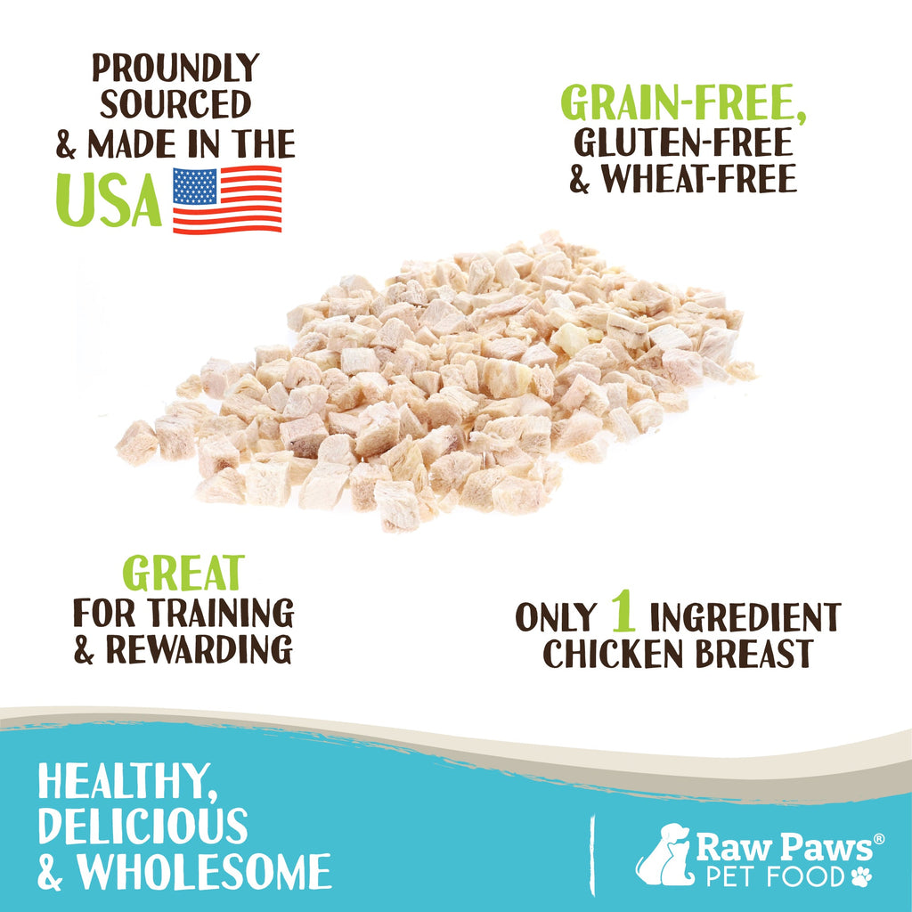 Freeze-Dried Treats: Chicken Breast Rewards for Dogs & Cats, 4-oz Single-Ingredient Snack Pack