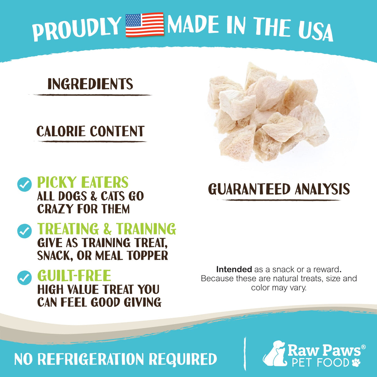 Freeze-Dried Treats: Chicken Breast Rewards for Dogs & Cats, 4-oz Single-Ingredient Snack Pack