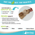 Freeze-Dried Treats: Chicken Breast Rewards for Dogs & Cats, 4-oz Single-Ingredient Snack Pack