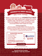 Lightly Cooked Beef Dog Meal Topper product image 1