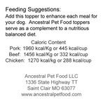 Lightly Cooked Beef Dog Meal Topper product image 4