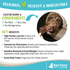 Dog Treats: Water Buffalo Jerky Strips, 16 oz Grain-Free Single-Ingredient Snack for Everyday Rewarding