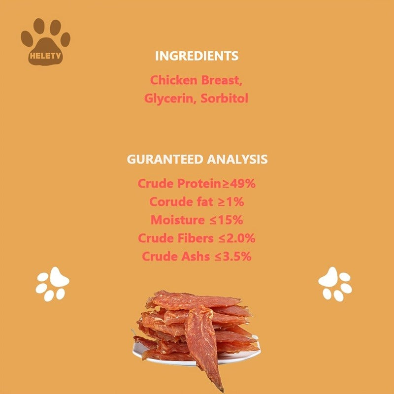 Chicken Jerky Dog Treats – Dried Chicken for Dogs, High Protein Easy to Digest, Long Lasting Training Reward Snacks for Puppies Small Medium Large Breeds, Natural Healthy Dog Chews