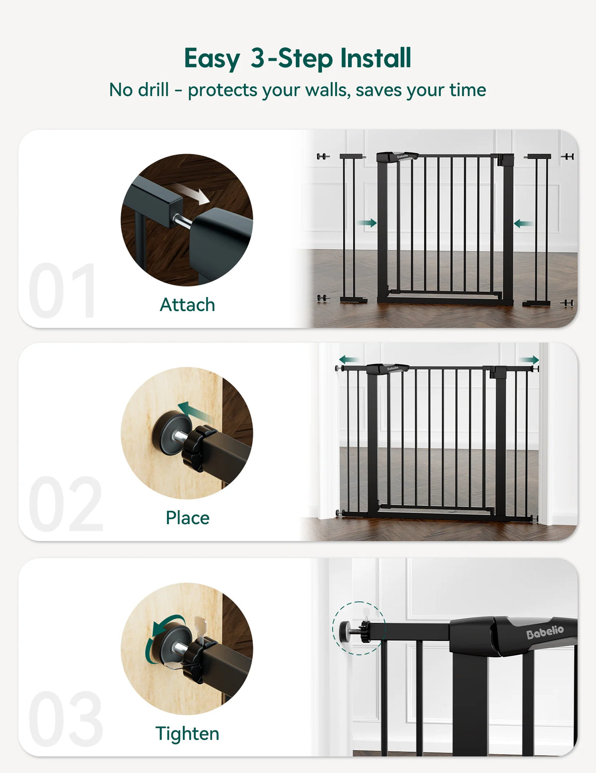 Pressure-Mounted Pet Gate product image 12