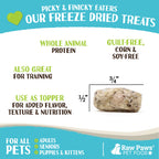 Freeze-Dried Pet Food, Green Beef Tripe for Dogs & Cats, Single-Ingredient 4-oz Training Reward