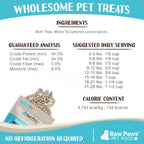 Freeze-Dried Pet Food, Green Beef Tripe for Dogs & Cats, Single-Ingredient 4-oz Training Reward