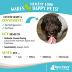 Freeze-Dried Pet Food, Green Beef Tripe for Dogs & Cats, Single-Ingredient 4-oz Training Reward