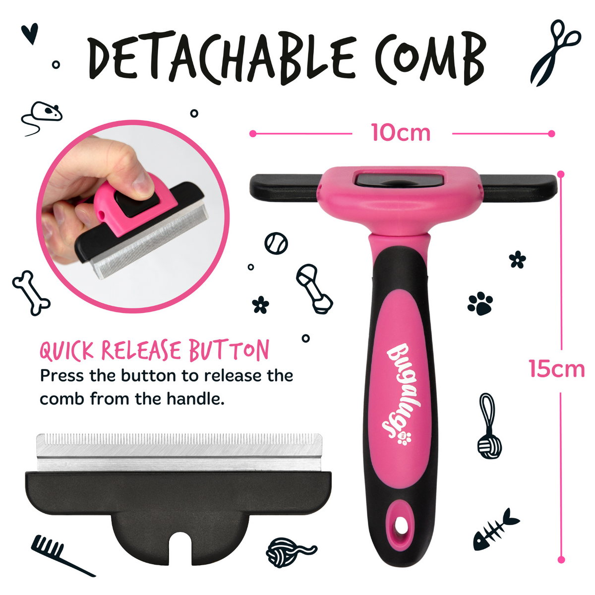 Pet Deshedding Comb product image 4
