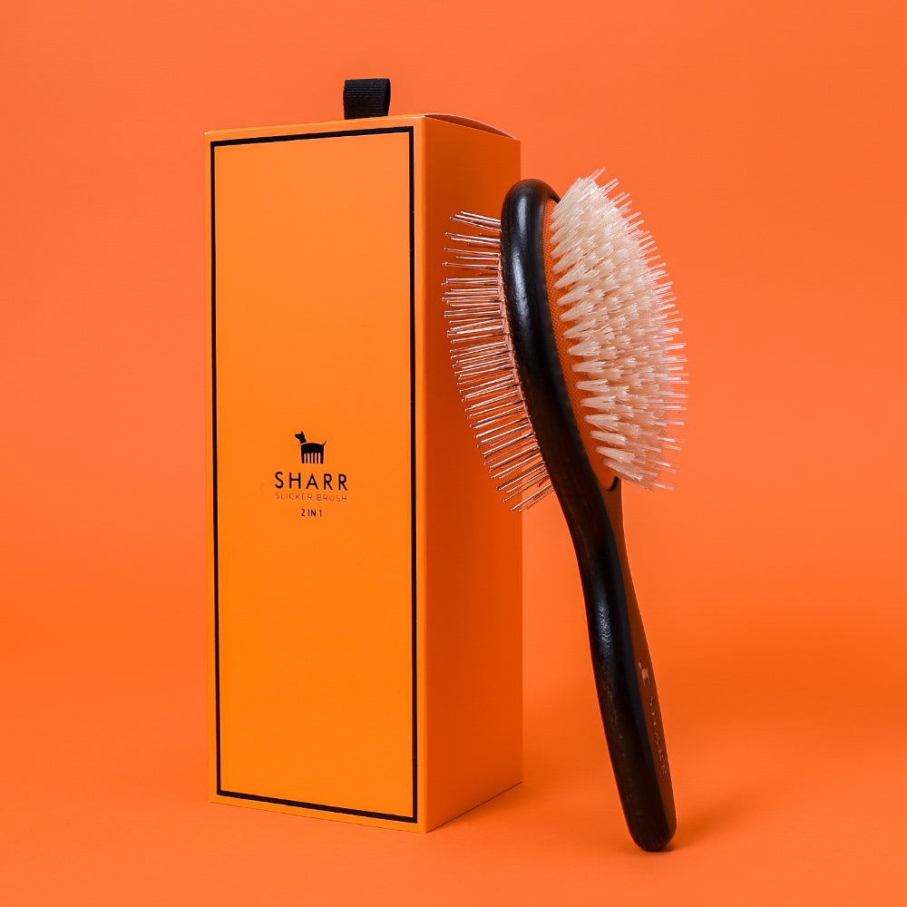 Dual-Sided Pet Grooming Brush 1個