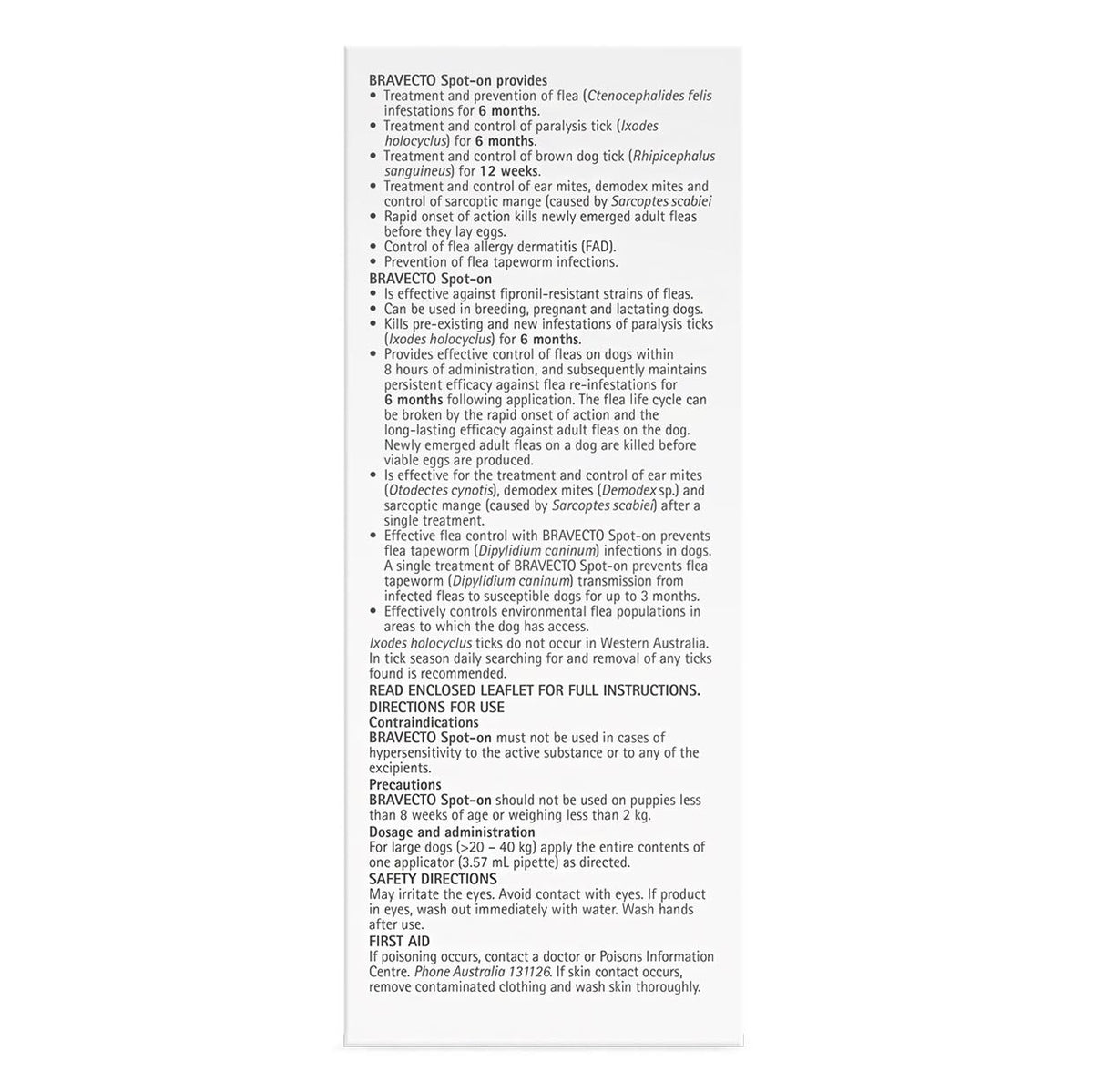 Dog Flea and Tick Spot-On Treatment product image 2